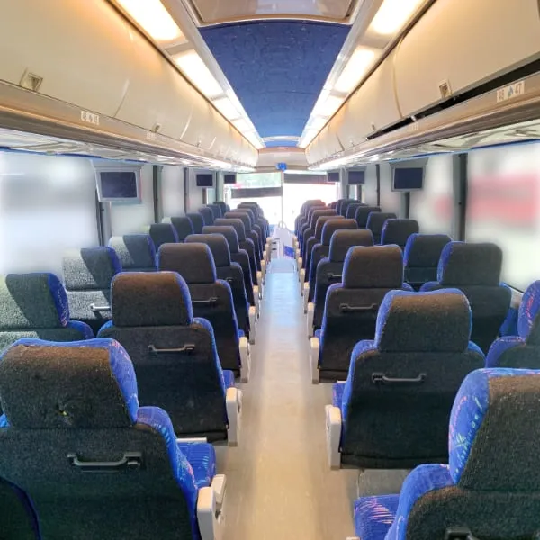Charter Bus interior Facing Front